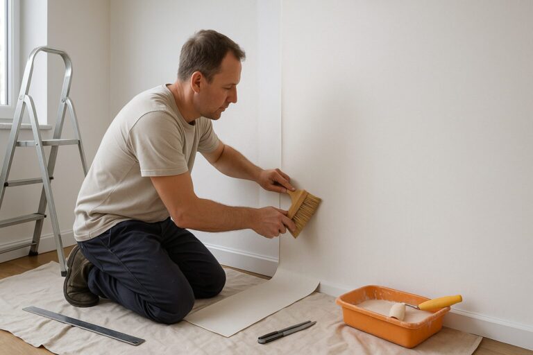 poser du papier peint sur de la fibre de verre